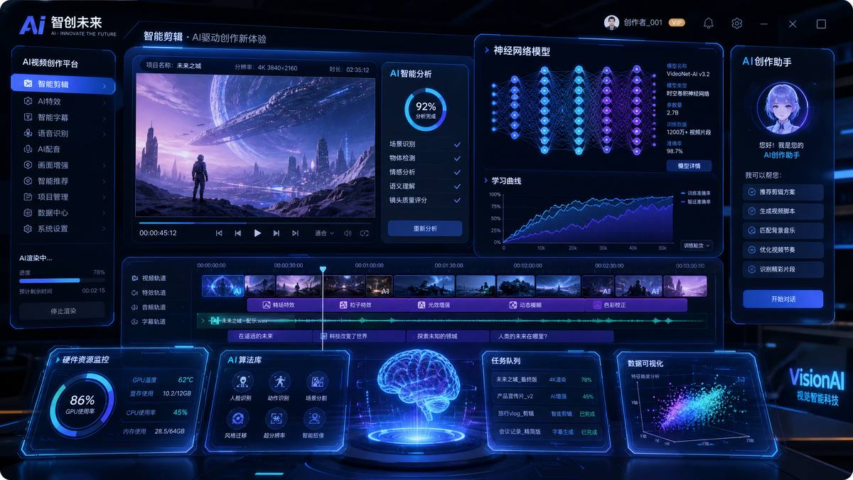 直播录屏视频AI视频创作工具